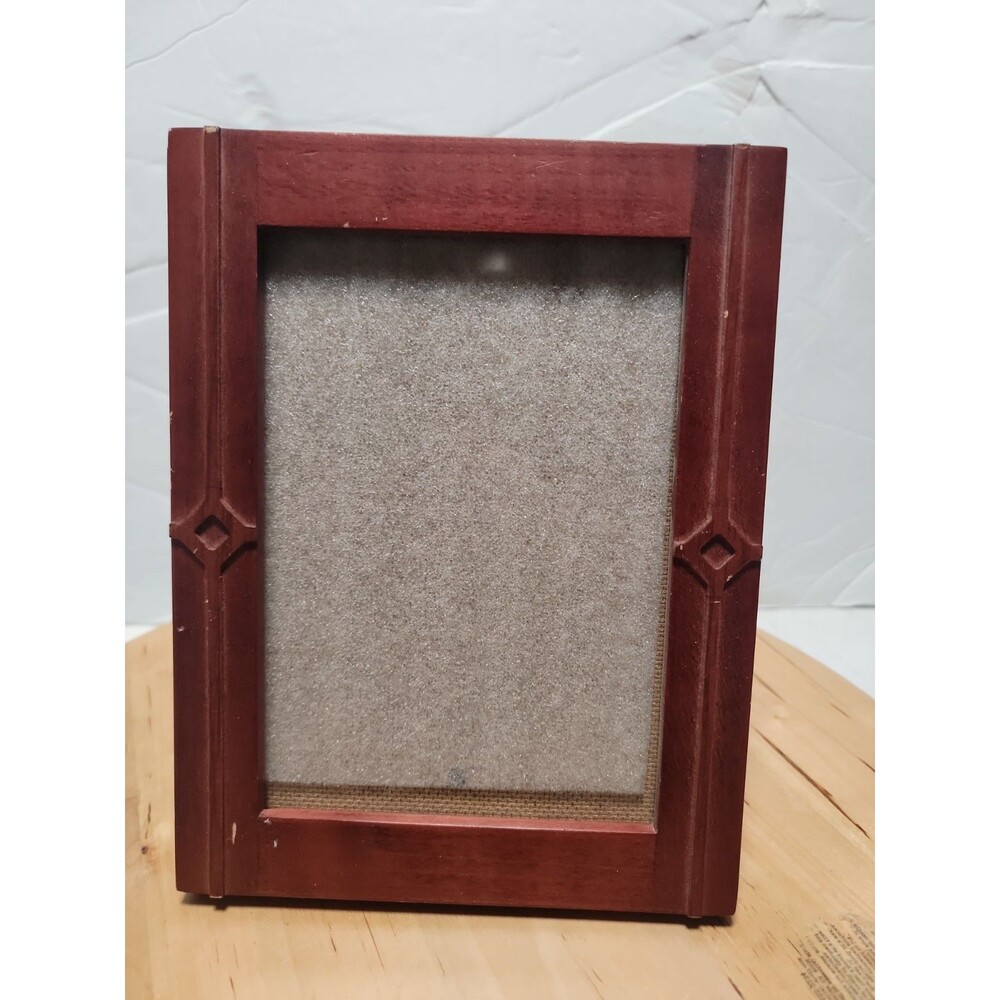 Vintage Fetco Table Wood 5 x 7 Picture Frame Brown